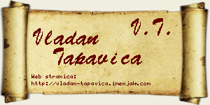 Vladan Tapavica vizit kartica